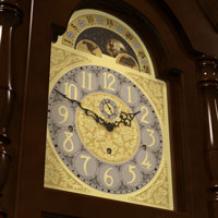 Grandfather clock detail
