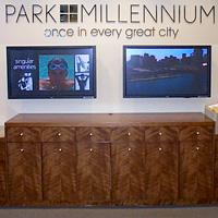 Split screen video for Park Millennium Sales Office, Chicago