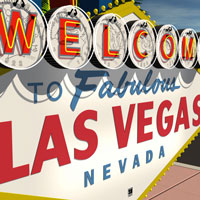 The famous Las Vegas sign