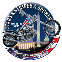 Logo for Stars Stripes & Spokes, 2011 Motorcycle Rally